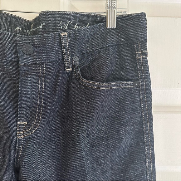 7 For All Mankind Women Jeans “A” Pocket Flare Leg Size 30 Low Rise Dark Wash - Picture 3 of 8